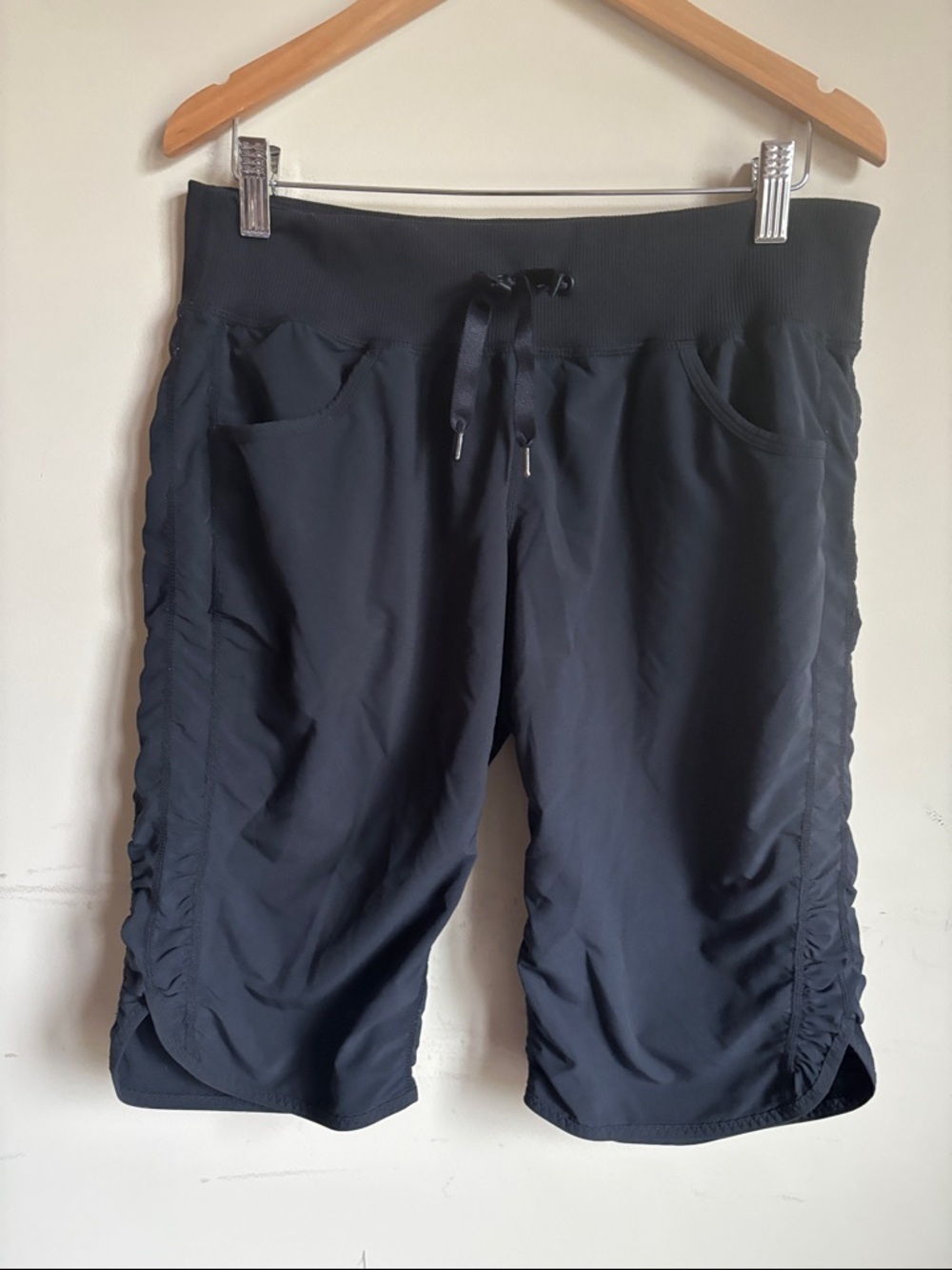 Zella Black Drawstring Athletic Shorts